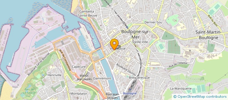 localisation de l'entreprise SCI COEUR DE VILLE à BOULOGNE-SUR-MER