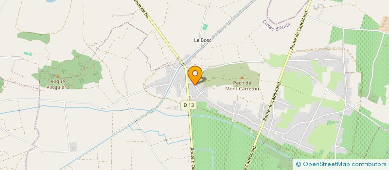 localisation de l'entreprise SCI COEUR DE VILLE  CUXAC-D'AUDE