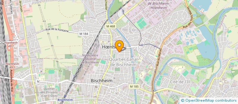 localisation de l'entreprise SCI COEURDELION  HNHEIM