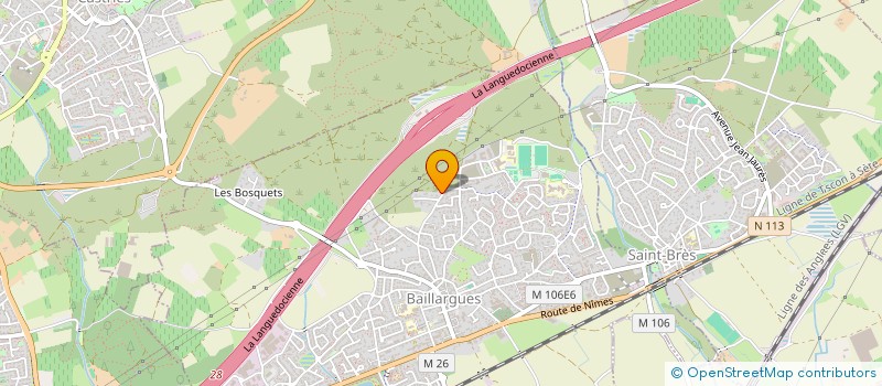 localisation de l'entreprise SCI COEURET  BAILLARGUES