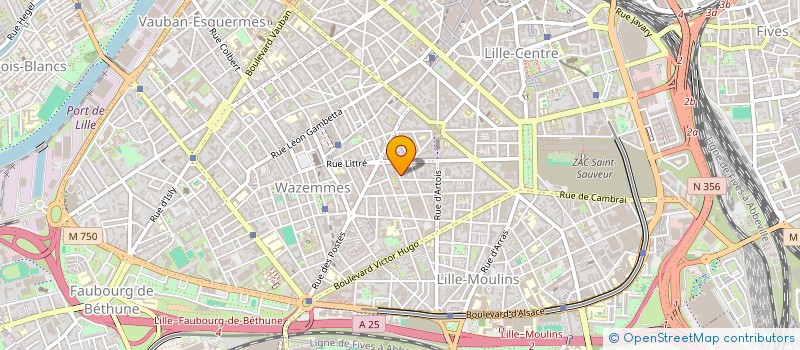 localisation de l'entreprise SCI COF à LILLE