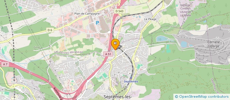 localisation de l'entreprise SCI COFA  SEPTEMES-LES-VALLONS