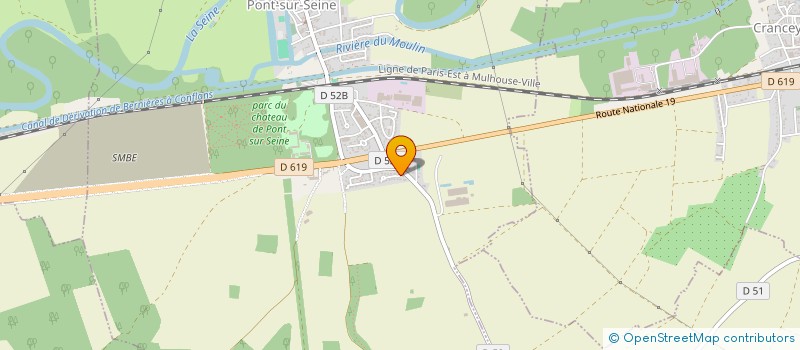 localisation de l'entreprise SCI COFAVIN  PONT-SUR-SEINE