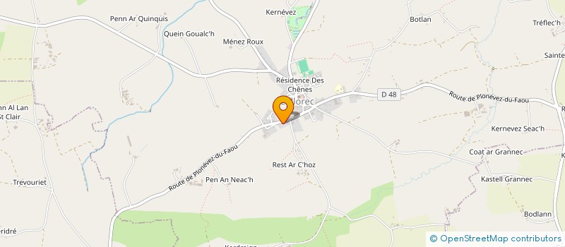 localisation de l'entreprise SCI COFECO  PLONEVEZ DU FAOU