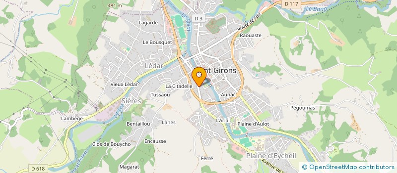 localisation de l'entreprise SCI COFEL à SAINT-GIRONS