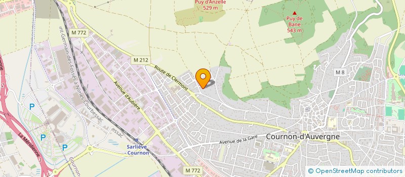 localisation de l'entreprise SCI COFIA  COURNON-D'AUVERGNE