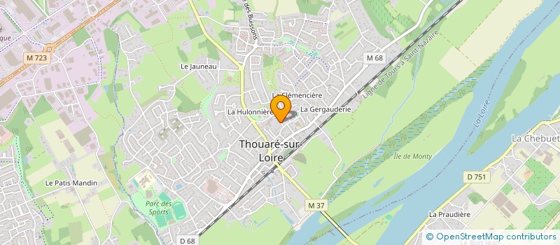 localisation de l'entreprise SCI COFMAP  THOUARE-SUR-LOIRE