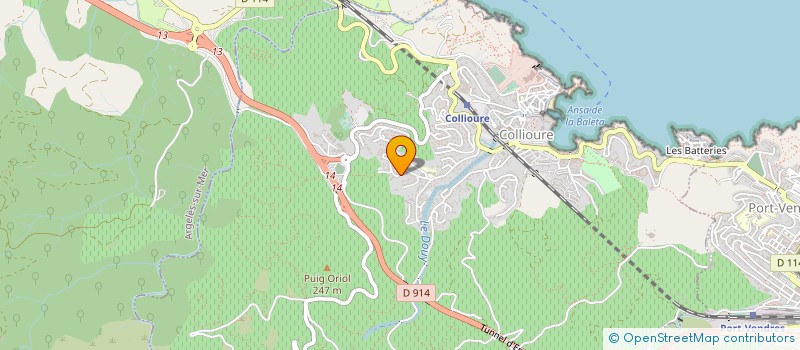 localisation de l'entreprise SCI COFRA  COLLIOURE