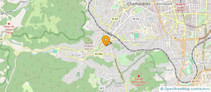 localisation de l'entreprise SCI COFRAL  ROYAT