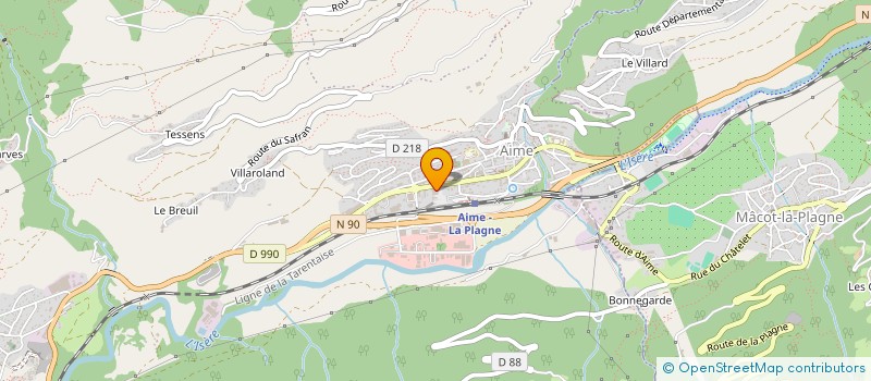 localisation de l'entreprise SCI COFRASYL  AIME-LA-PLAGNE