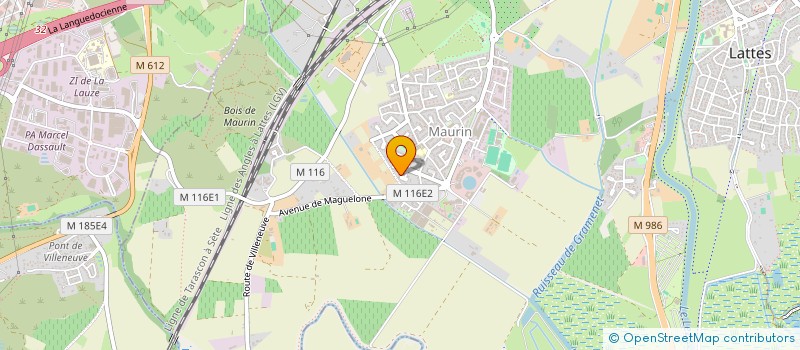 localisation de l'entreprise SCI COFRED à LATTES