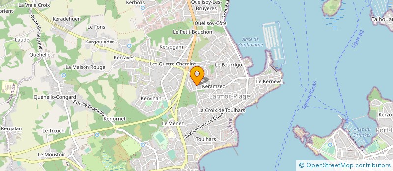 localisation de l'entreprise SCI COFREGREG à LARMOR-PLAGE