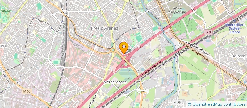 localisation de l'entreprise SCI COGA à MONTPELLIER