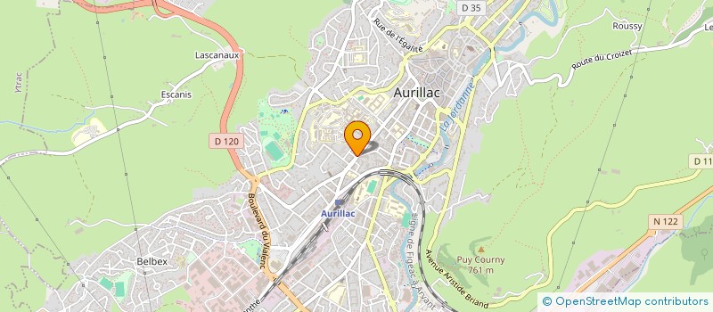 localisation de l'entreprise SCI COGEBO à AURILLAC