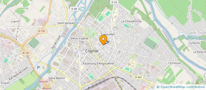 localisation de l'entreprise SCI COGEPI à COGNAC