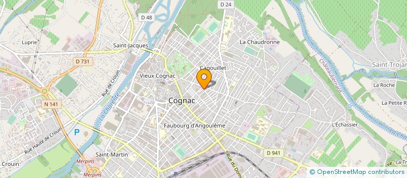 localisation de l'entreprise SCI COGERA à COGNAC