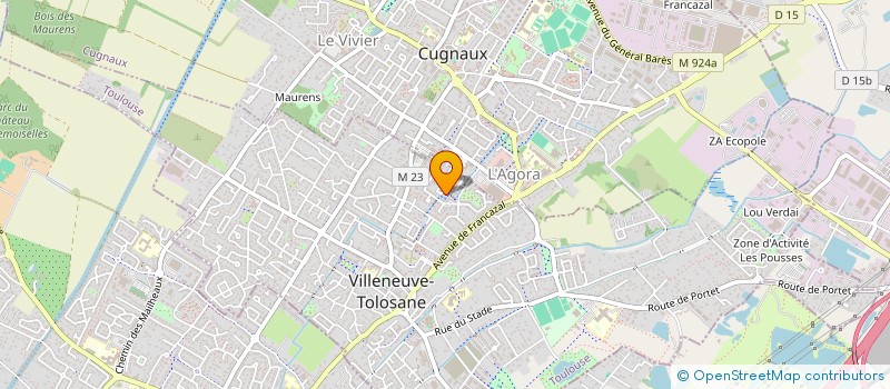 localisation de l'entreprise SCI COGESIM à VILLENEUVE-TOLOSANE