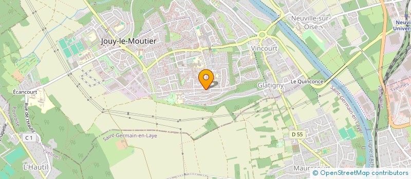 localisation de l'entreprise SCI COGIDI  JOUY-LE-MOUTIER