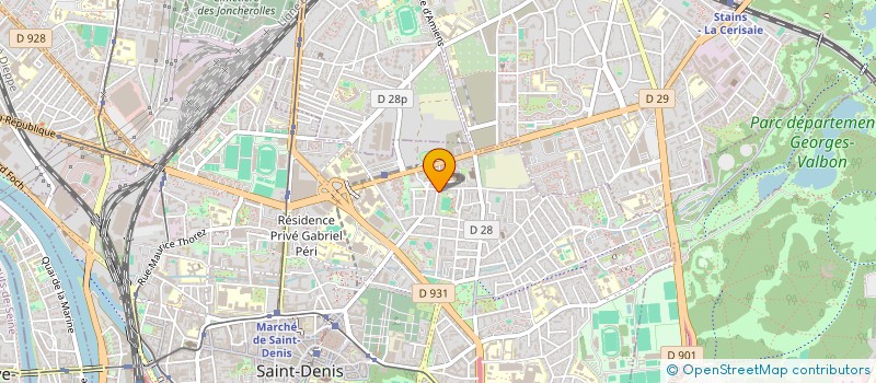 localisation de l'entreprise SCI COGIMA  SAINT-DENIS