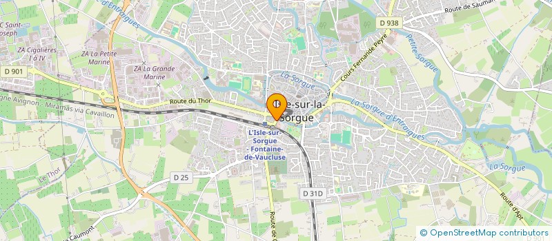 localisation de l'entreprise SCI COGIMAR  L'ISLE-SUR-LA-SORGUE