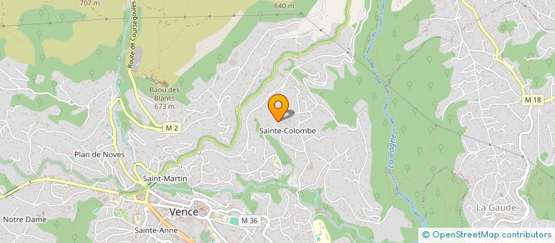 localisation de l'entreprise SCI COGIPM  VENCE