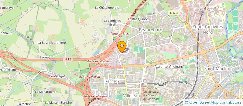 localisation de l'entreprise SCI COGNAC INVEST  RENNES