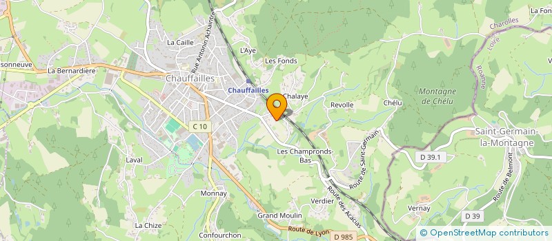 localisation de l'entreprise SCI COGNARD  CHAUFFAILLES