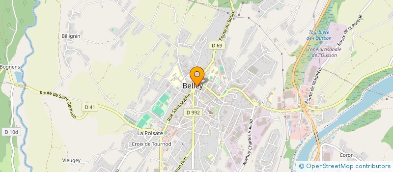 localisation de l'entreprise SCI COGNET  BELLEY