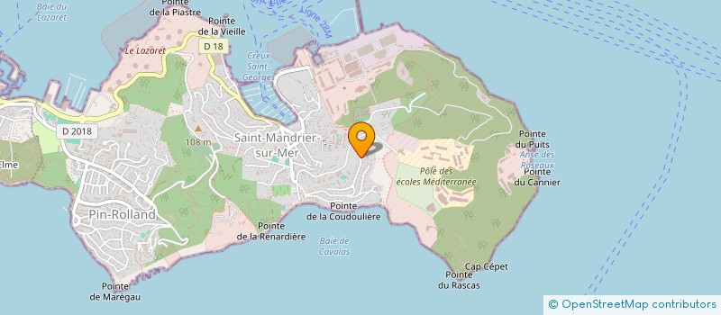 localisation de l'entreprise SCI COGOCENTRE à SAINT-MANDRIER-SUR-MER