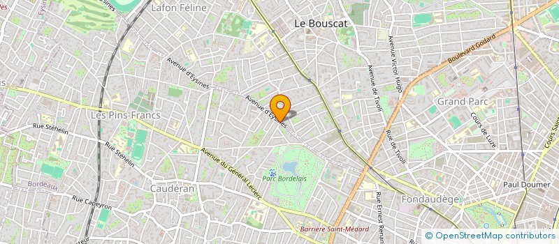 localisation de l'entreprise SCI COGRAPEL  BORDEAUX