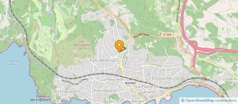 localisation de l'entreprise SCI COGUINE à BANDOL