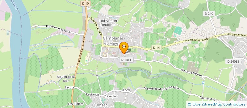 localisation de l'entreprise SCI COHEDIS  CAMBLANES-ET-MEYNAC