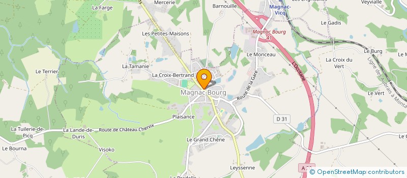 localisation de l'entreprise SCI COIDUCH'  MAGNAC-BOURG