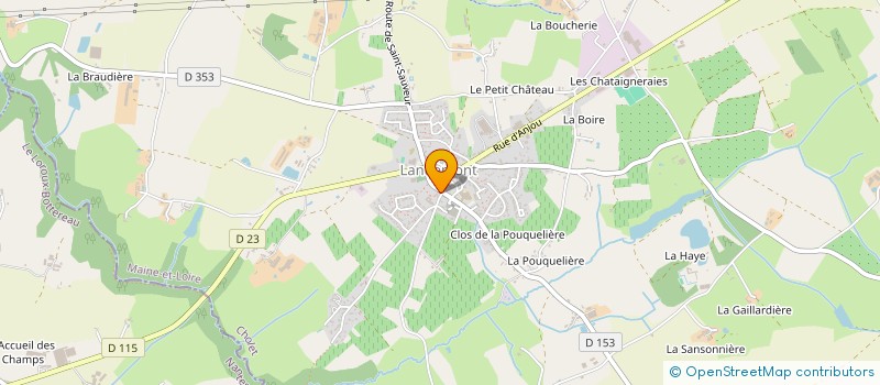 localisation de l'entreprise SCI COIFFARD  OREE-D'ANJOU