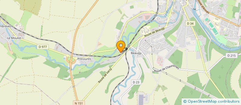 localisation de l'entreprise SCI COIGNET PNEUS à CLAMECY