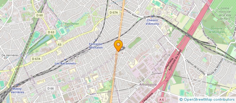 localisation de l'entreprise SCI COIGNIERES à ANTONY