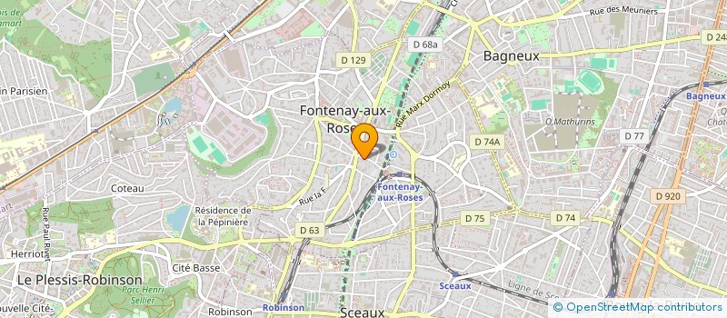 localisation de l'entreprise SCI COIN DE MYRE à FONTENAY-AUX-ROSES