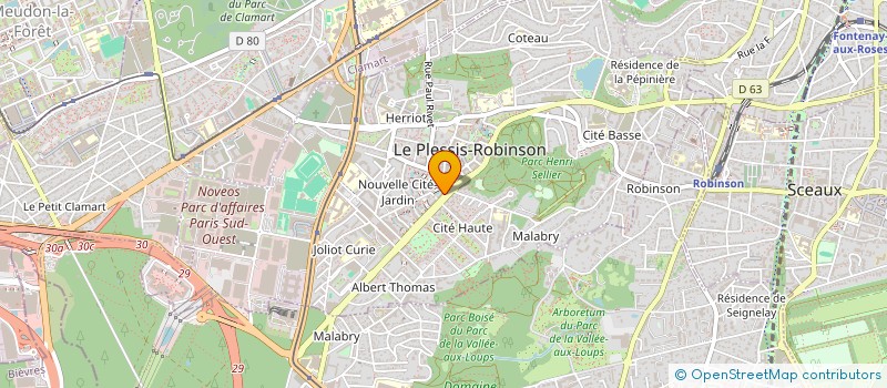localisation de l'entreprise SCI COINVEST à LE PLESSIS-ROBINSON