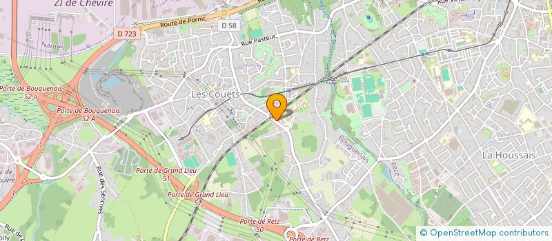 localisation de l'entreprise SCI COIRIER à BOUGUENAIS