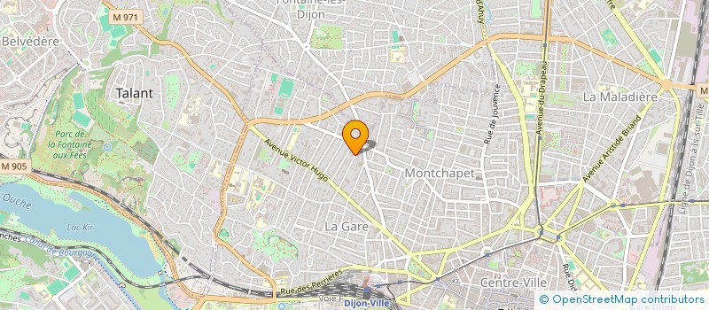 localisation de l'entreprise SCI COJAC  DIJON