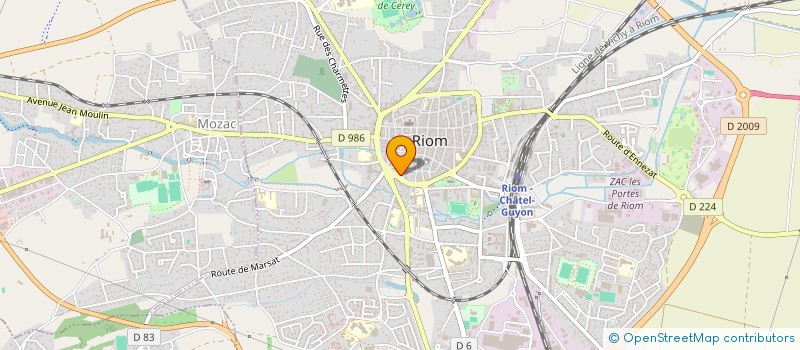 localisation de l'entreprise SCI COJASAM  RIOM