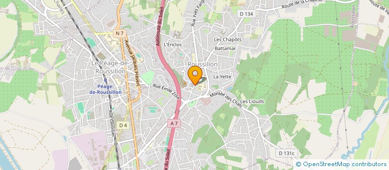 localisation de l'entreprise SCI COJELU  ROUSSILLON