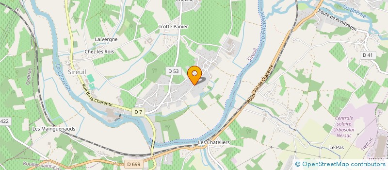 localisation de l'entreprise SCI COJENEDA à SIREUIL