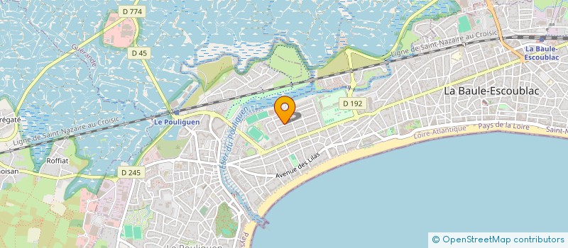 localisation de l'entreprise SCI COJIM  LA BAULE-ESCOUBLAC