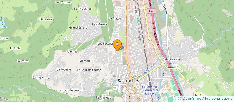 localisation de l'entreprise SCI COJOCARU à SALLANCHES