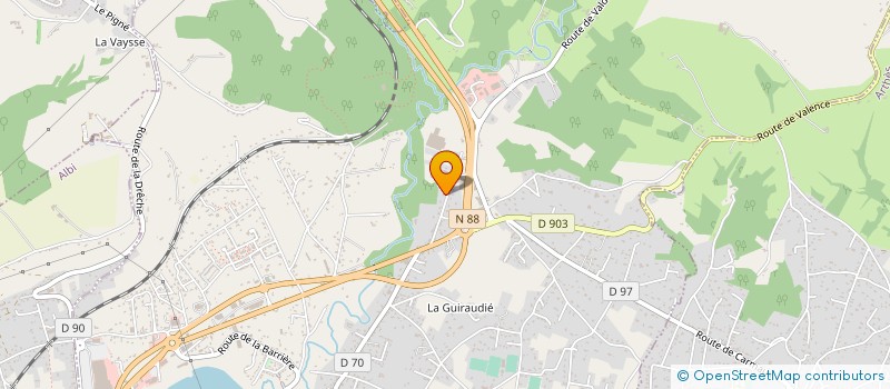 localisation de l'entreprise SCI COJORE  LESCURE-D'ALBIGEOIS