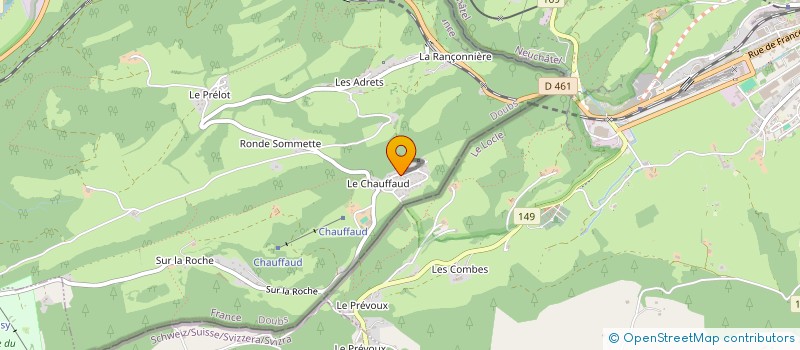 localisation de l'entreprise SCI COJURO LARIGNER  VILLERS-LE-LAC