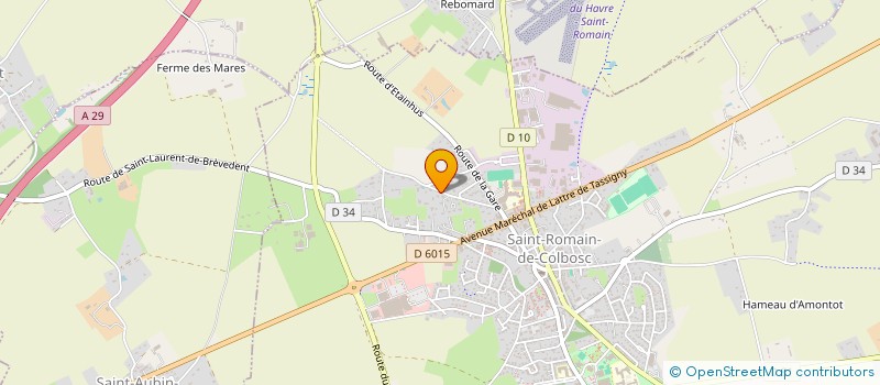 localisation de l'entreprise SCI COJUTACA  SAINT-ROMAIN-DE-COLBOSC