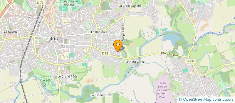 localisation de l'entreprise SCI COKER  BRUZ