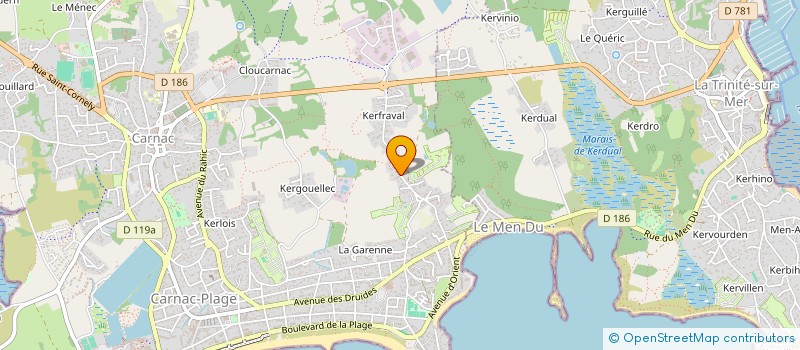 localisation de l'entreprise SCI COKIA  CARNAC